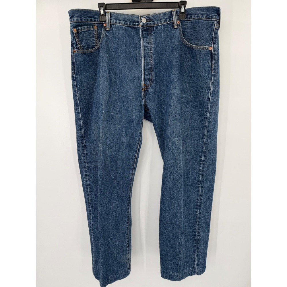 Levi's‎ 501 Jeans Mens 42x29 Blue Original Straight Leg Button Fly Medium Wash
